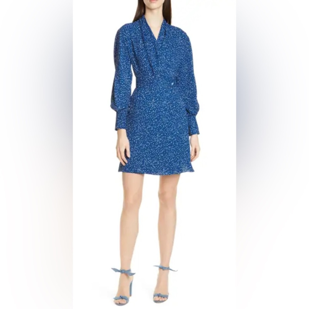 Equipment Fanetta Belted Long Sleeve Wrap Dress